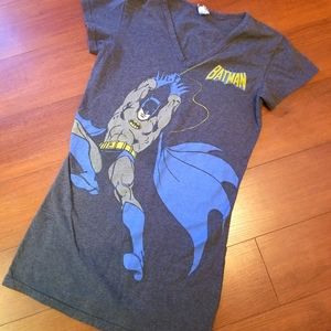 Batman v-neck long t-shirt
